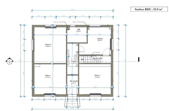 maison à vendre - 6 pièces - 90.95 m2 - DARDILLY - 69 - RHONE-ALPES - Century 21 Agence Du Mont D'Or