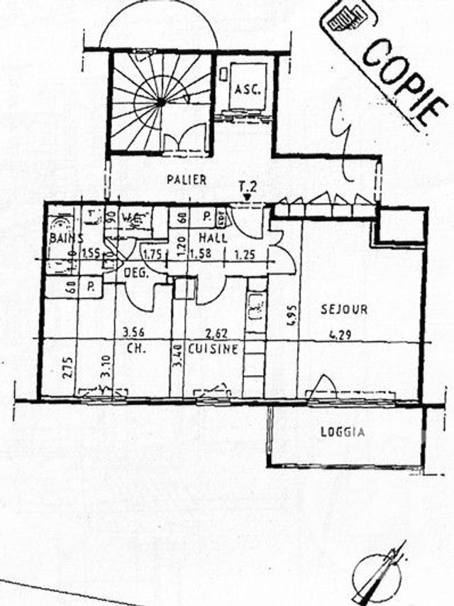 Appartement T2 à louer - 2 pièces - 51.0 m2 - LYON - 69009 - RHONE-ALPES - Century 21 Agence Du Mont D'Or