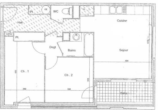 Appartement T3 à vendre - 3 pièces - 61.24 m2 - VILLEURBANNE - 69 - RHONE-ALPES - Century 21 Agence Du Mont D'Or